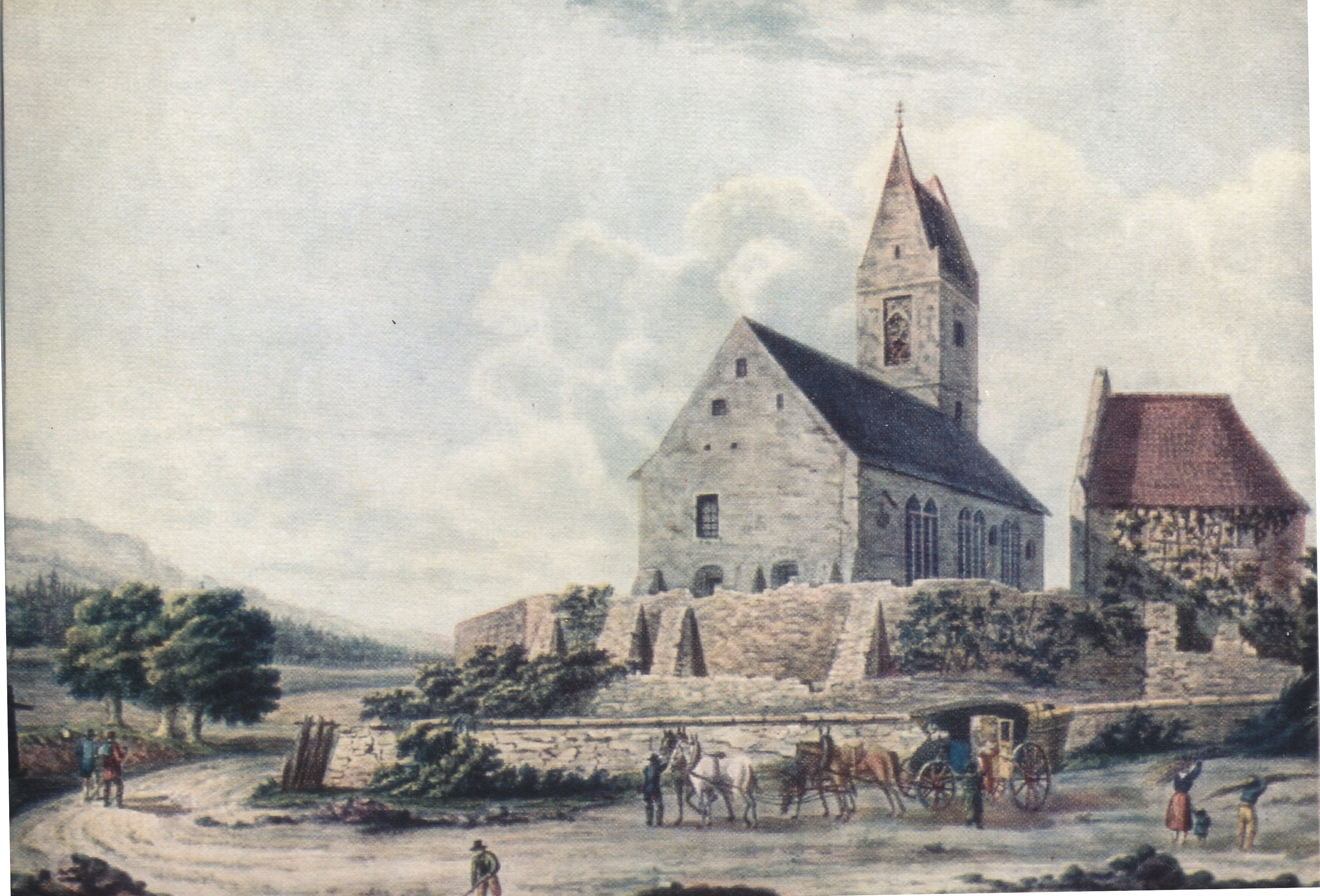 Eberstädter Kirche im 18. Jahrhundert
